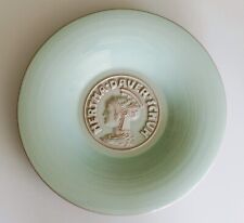 Hertha Dauer-Schuh großer Reklame Wandteller Karlsruher Majolika 30er/40er Jahre