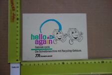 Alter Aufkleber Computer Drucker Schreibmaschine Triumph-Adler TA Gabriele cyclo