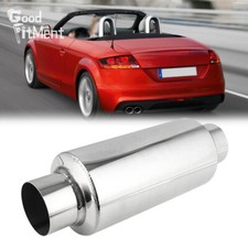 Schalldämpfer Ø63mm Auspuff Mittelschalldämpfer 304mm FÜR Audi TT 8J 2.0 TFSI