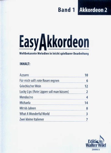 Easy akkordeon band 2 - akkordeon, 1