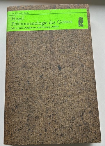 Phänomenologie des geistes - des,