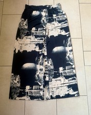 H&M Hose Schwarz Weiß Print