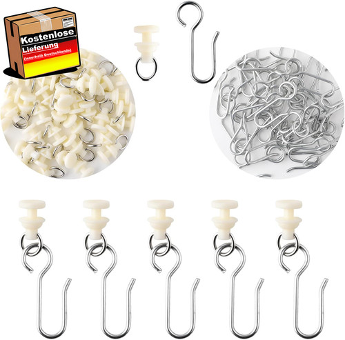 120 gardinenhaken gleiter set - 120,