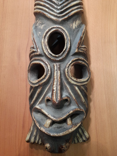 Dekorative tiki maske aus - tiki-maske,