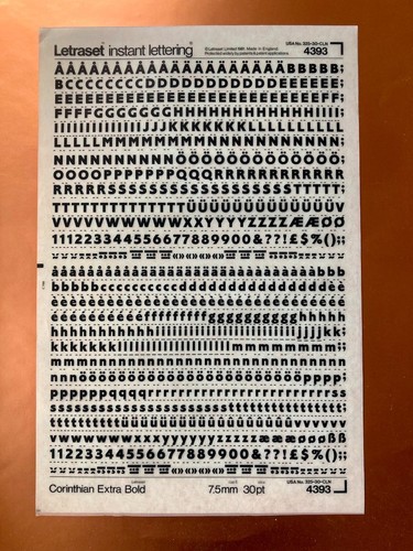 Letraset 4393 corinthian - letraset,