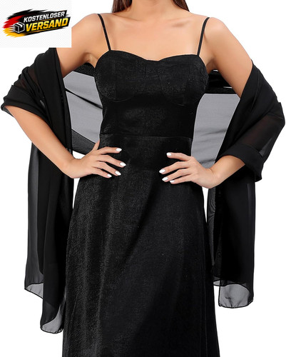 Sheer chiffon schal stola - chiffon, schal,