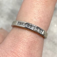 Platin Diamant Bandring 0,25ct