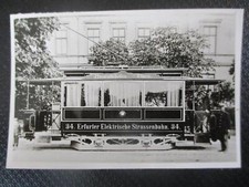 (2843A) Älteres Foto Strassenbahn, Erfurt, 8 x 5,5 cm 