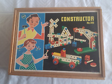 Vintage, Heros Constructor Nr. 300, Holz Konstruktionsspielzeug, im Holzkasten
