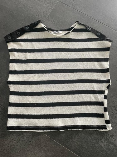Zara strickoberteil ärmellos - strickoberteil,