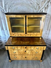 ANTIKE BIEDERMEIER AUFSATZKOMMODE KOMMODE VITRINE BIEDERMEIERKOMMODE UM 1850