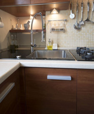 Hochdruck Gastro-Einhebelmischer chrom Spültischarmatur mit Geschirrbrause