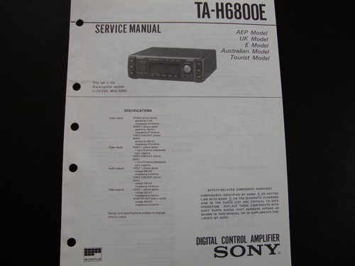 Original service manual - original,