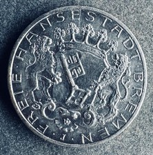 2 Mark 1904 J Bremen 11,11 g .900 Silber KM#250 K011125A00