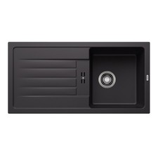 Einbauspüle - Silgranit schwarz - rechteckig -