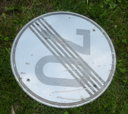 Altes verkehrsschild schild - altes,