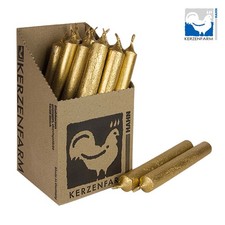 Gold Stick Candles 180x22mm