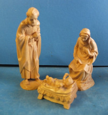 Schöne Krippenfiguren, Holz geschnitzt, ANRI, KUOLD, Heilige Familie, #01