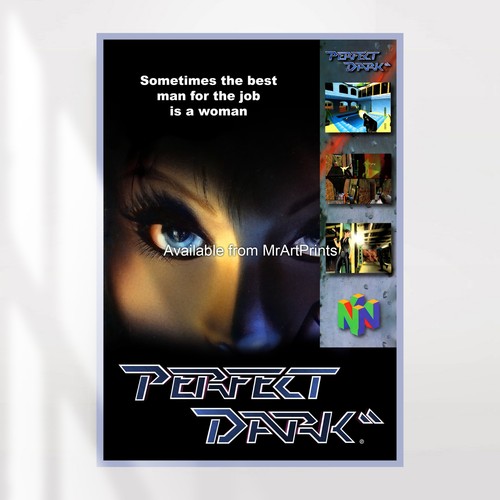 Perfect dark poster nintendo - dark,
