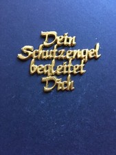 Verzierwachs Schriftzug gold