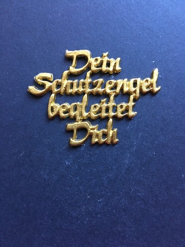 Verzierwachs schriftzug gold - verzierwachs,