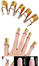 5 Stück Schablone zur Gel Nagelverlängerung wieder verwendbar Fingernägel Alu