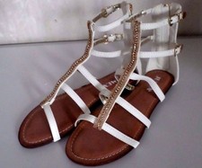 Damen Römer-Sandale flache