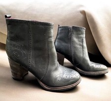 Tamaris Glattleder -Stiefeletten,schwarz Gr.41, Budapester