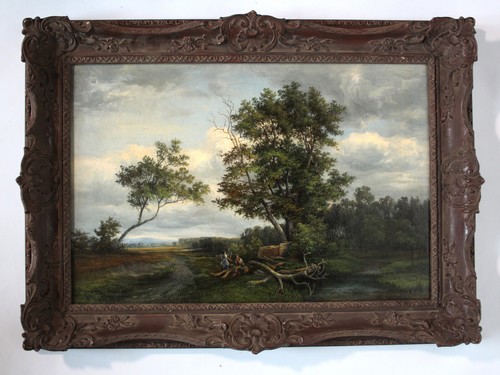 Idyllische landschaft mit - idyllische,