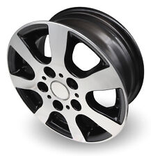 Anhänger Alufelge TR3 schwarz silber 5Jx13 112x5 ET30 670kg z.B. für 185/70R13