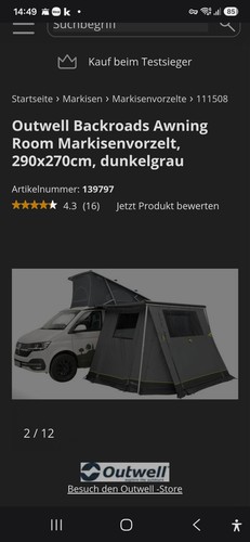 Markisenzelt wohnmobil vorzelt - markisenzelt,