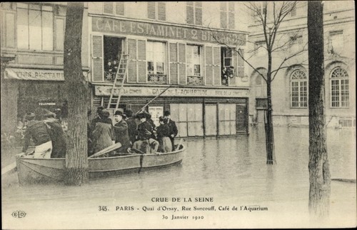 Postkarte paris vii quai - paris,
