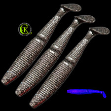 3x UV Shad Gummifisch Kauli