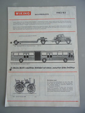 Altes Prospekt Preisliste