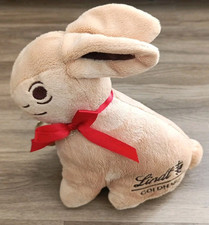 Lindt Goldhase Plüsch Hase mit Reißverschluss am Bauch Stofftier 25 cm Ostern
