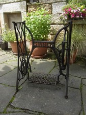 Alte Nähmaschine  Nähmaschinengestell Gestell Gusseisen Singer 3