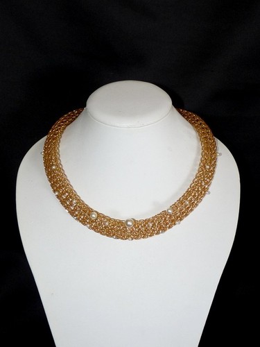 Collier kette vergoldet aus - collier/kette,