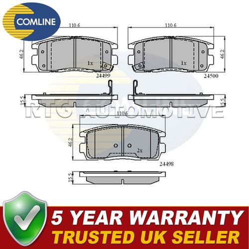 Comline rear brake - brake, pads