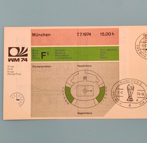 Original final ticket 1974 - original,