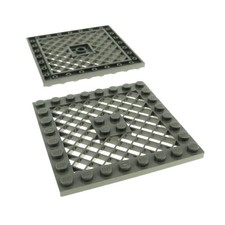 2x Lego Grid Building Plate