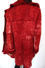 Ausgefallener  Lammfellmantel