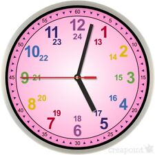 #223 Kinder-Wanduhr -> Lernuhr <- für Kindergarten / Grundschule / Kinderzimmer