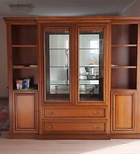 Vitrinenschrank Vitrine  Kirschbaum Holz Selva