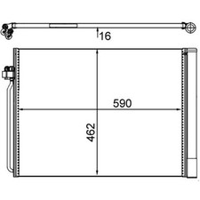 Kondensator, Klimaanlage MAHLE