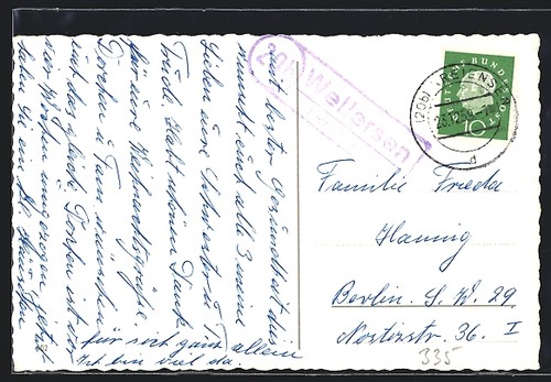 Landpoststempel wellersen - landpoststempel,