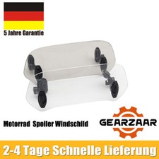 Einstellbar Windschutzscheibe Clip On Motorrad Spoiler Windschild Universal
