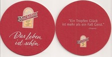 Duckstein - Bierdeckel "Das Leben ist schön: Ein Tropfen Glück..."