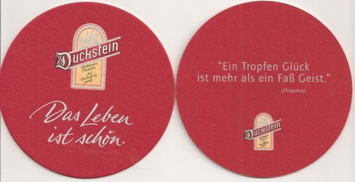 Duckstein bierdeckel das - -,