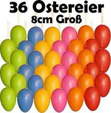 36 Große Ostereier Kunststoff Osterdeko für innen und außen Osterschmuck