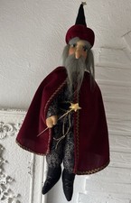 Deko-Figur Zauberer Magier Hexer m. plastisch modelliertem Gesicht ca. 60cm groß